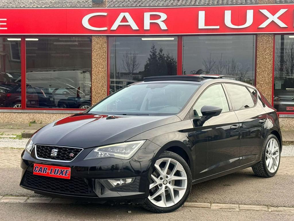 SEAT Leon 2.0 FR GPS FULL LED CLIM GPS TOIT PANORAMIQUE, Auto's, Seat, Gebruikt, 4 cilinders, Zwart, Bedrijf