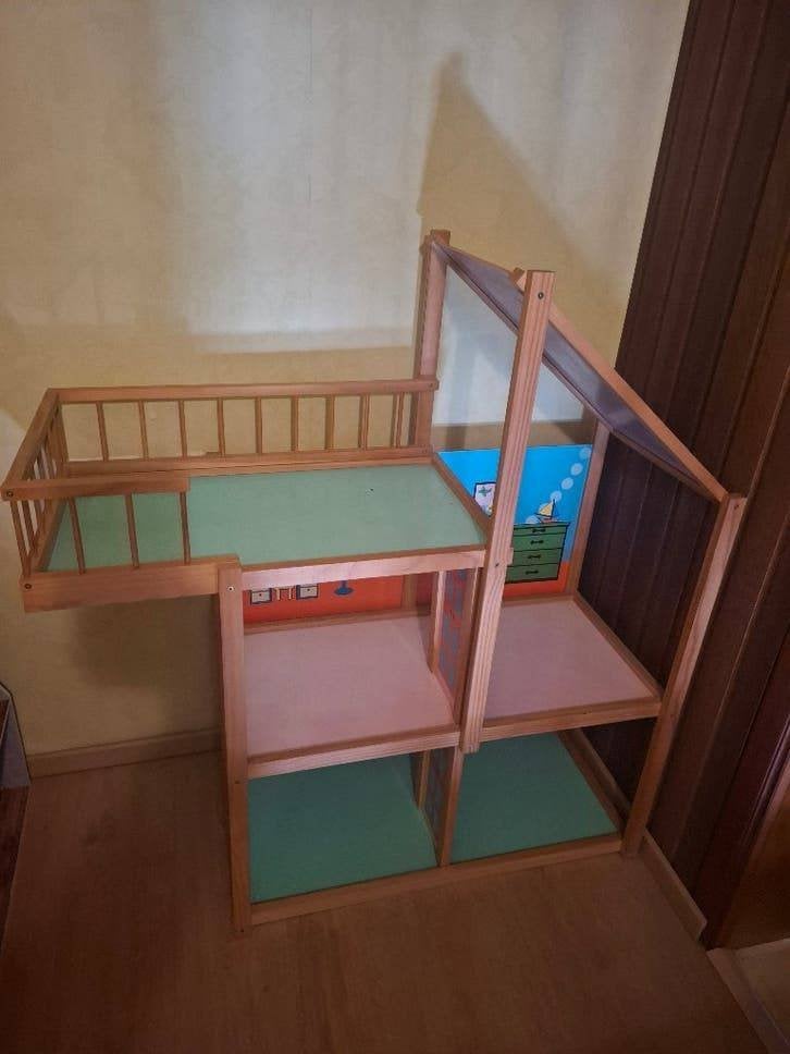 Houten poppenhuis, Ophalen, Gebruikt, Poppenhuis