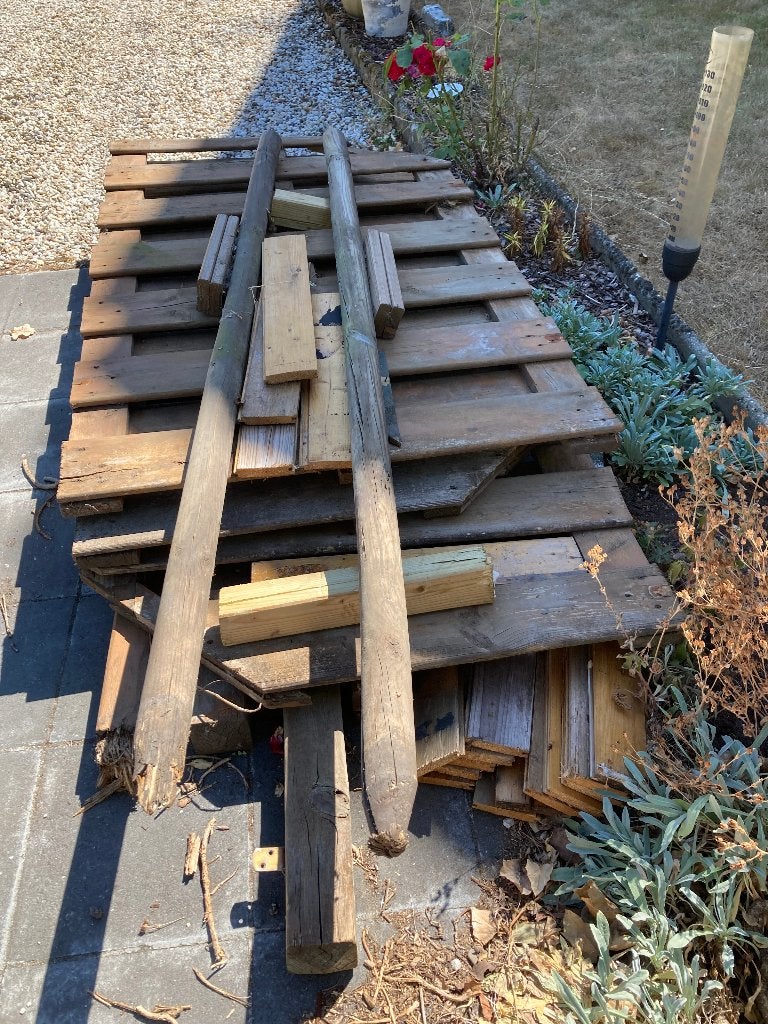 GRATIS partij droog hout, Tuin en Terras, Brandhout, Ophalen, Blokken