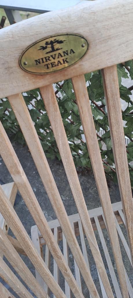 6chaises Teak Nirvana naturel, Brun, Enlèvement, Bois, Cinq, Six Chaises ou plus