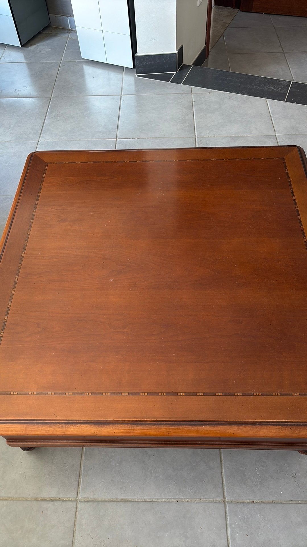 Eiken salontafel met lade, Huis en Inrichting, Tafels | Salontafels, Ophalen, Zo goed als nieuw