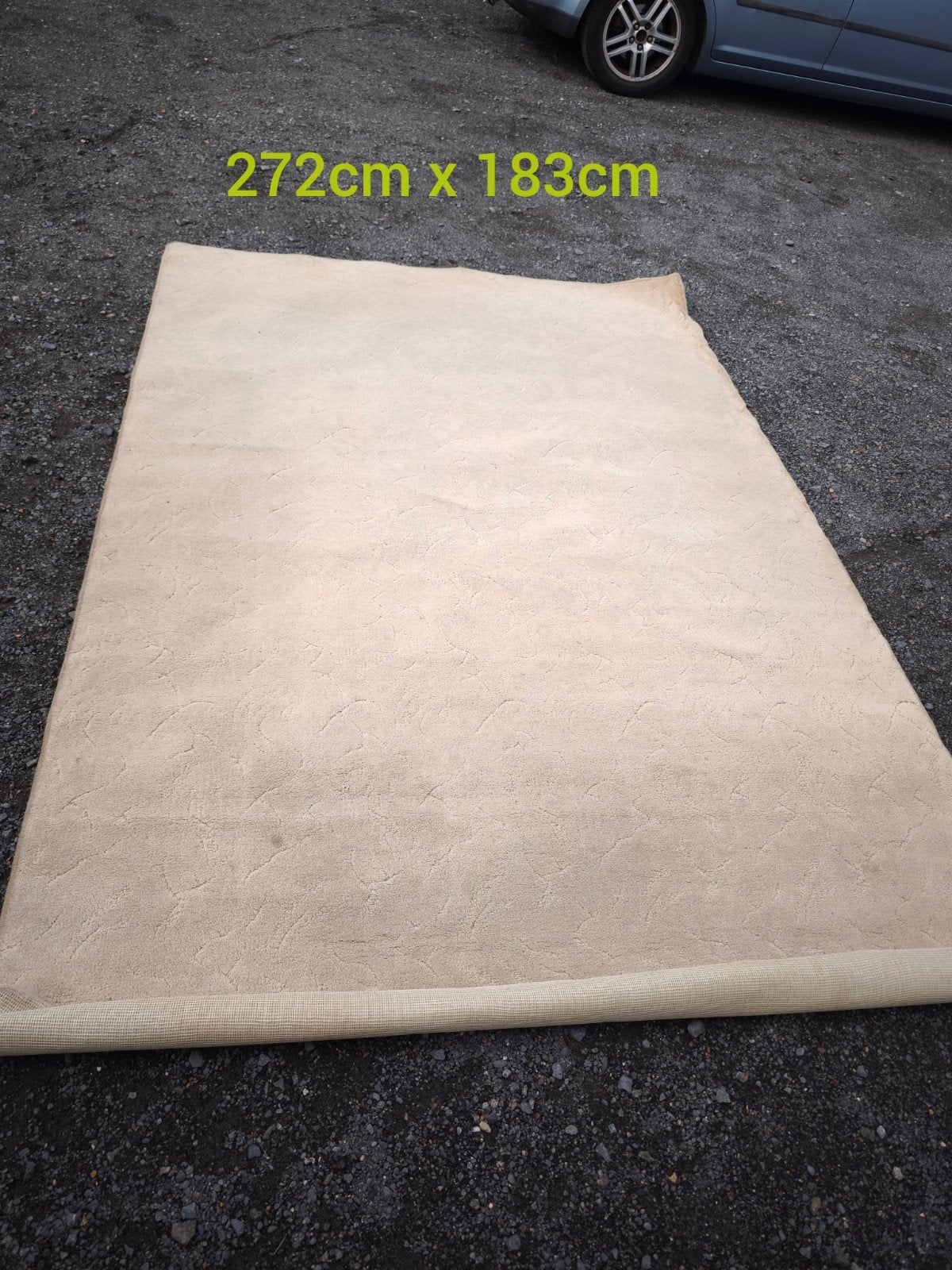 Tapis beige, Maison & Meubles, Enlèvement, Utilisé, Beige