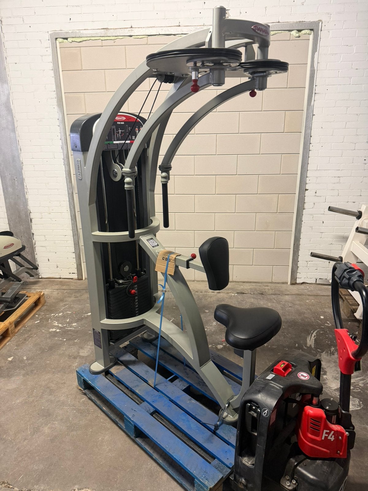 Panatta Panatta peck/back, donkey calf, pulley row/dorsy bar, Enlèvement, Comme neuf, Bras, Autres types