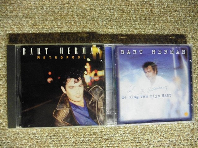 Bart Herman cd Metropool + Slag van mijn Hart (gesigneerd), Cd's en Dvd's, Ophalen of Verzenden, Zo goed als nieuw, Pop, Gesigneerd