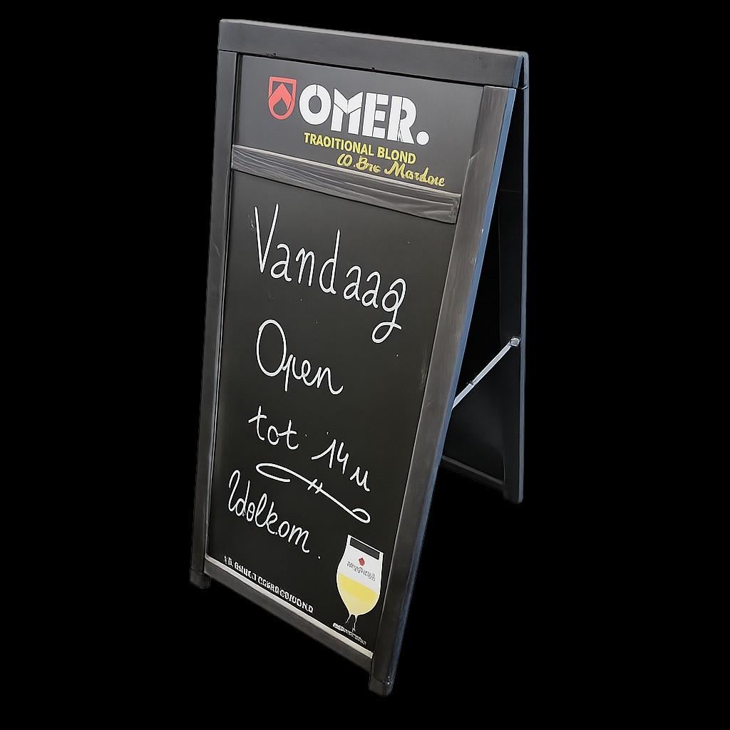 Stoepbord OMER, Verzamelen, Biermerken, Ophalen