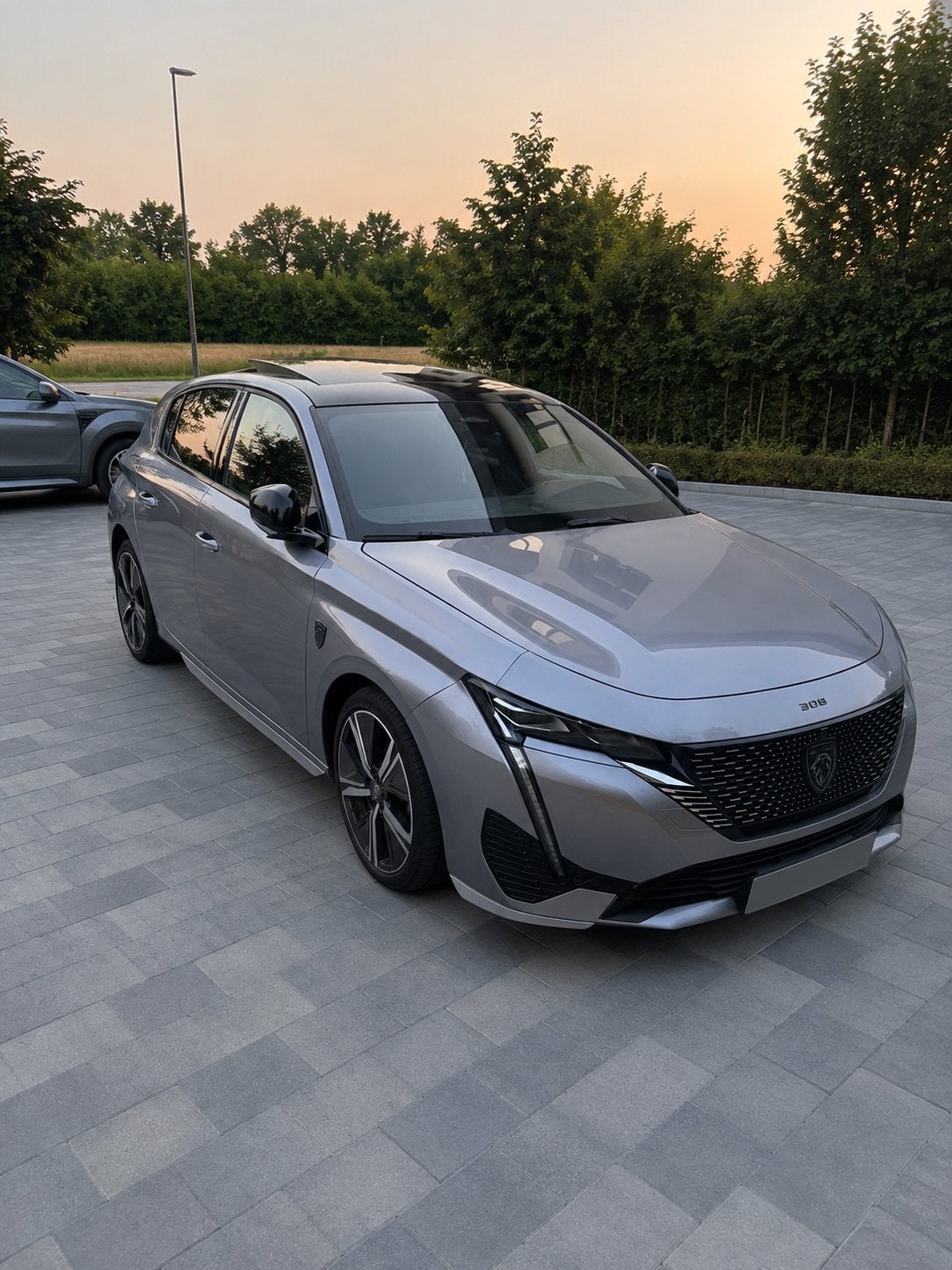 Peugeot 308 GT-Line 2024, Auto's, 4 deurs, Zwart, Leder en Stof, Particulier