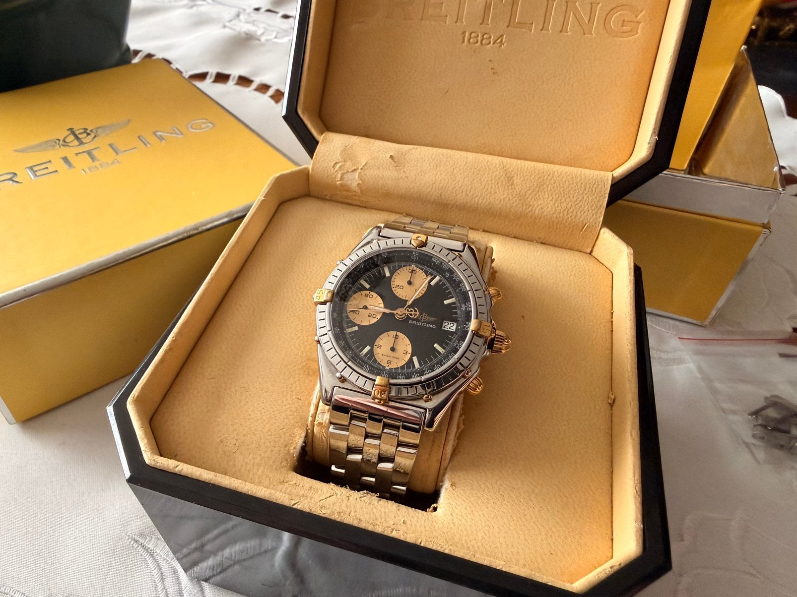 Breitling Chronomat ref. 81.950, Handtassen en Accessoires, Horloges | Heren, Ophalen, Zo goed als nieuw, Breitling