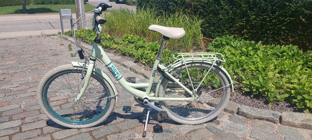 Meisjesfiets 22" BFK, Ophalen, 22 inch, Gebruikt, Velgrem