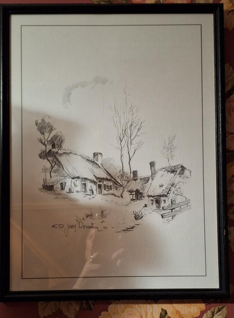 Potloodtekening Jacq Douven, Enlèvement