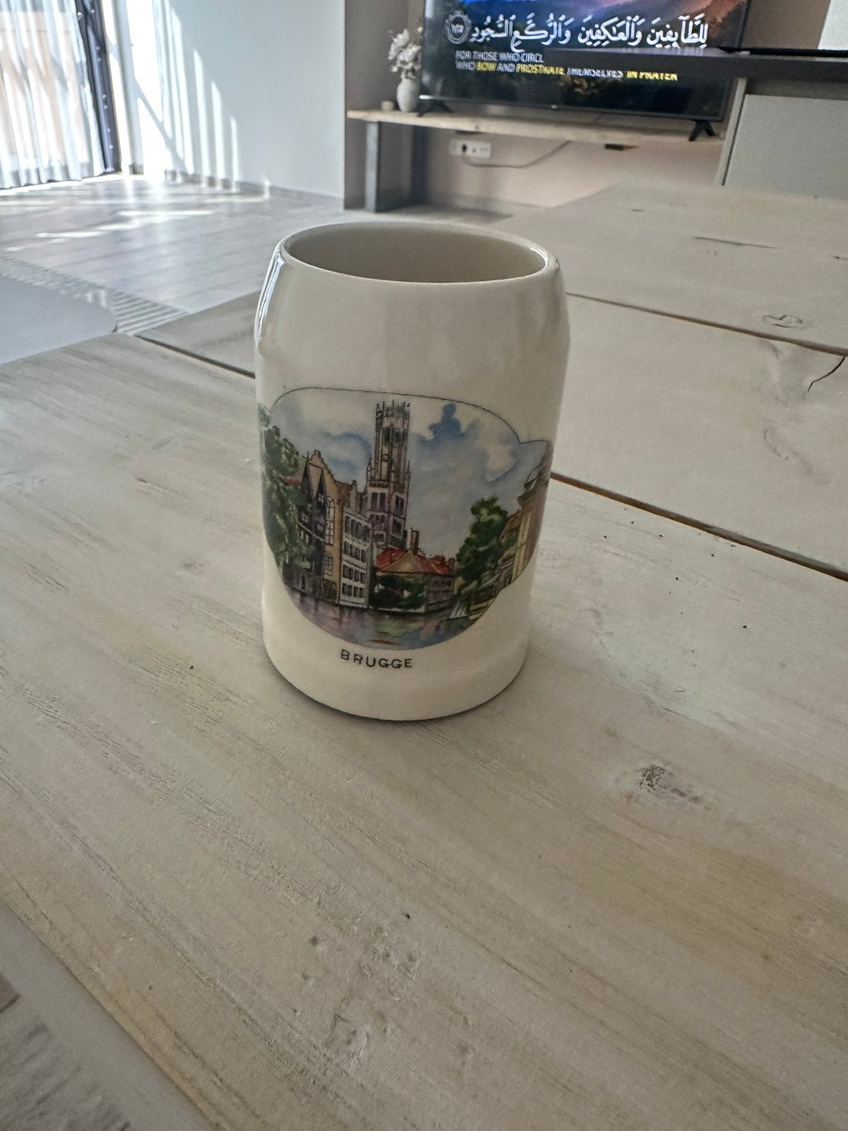 Vintage Keramieken Biermok / Souvenirmok Brugge, Enlèvement ou Envoi, Comme neuf