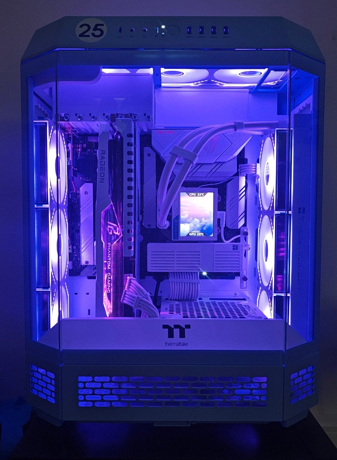 All White Gaming Pc, 64 GB ou plus, Comme neuf, 4 Ghz ou plus, AMD Ryzen 9