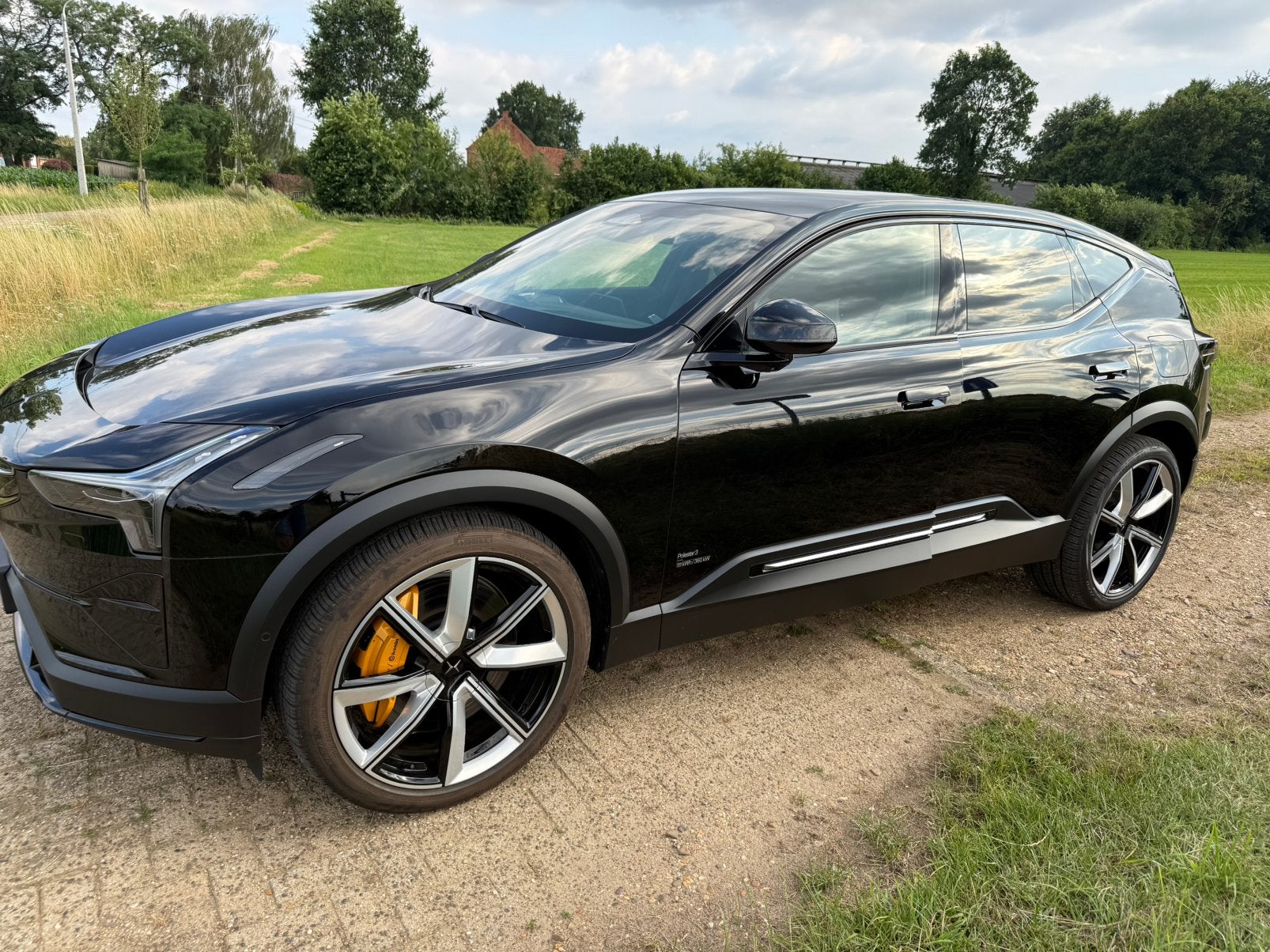 Polestar 3 met ‼️489 Pk‼️Garantie tot 09/2026, Automaat, 4 deurs, 2500 kg, Zwart