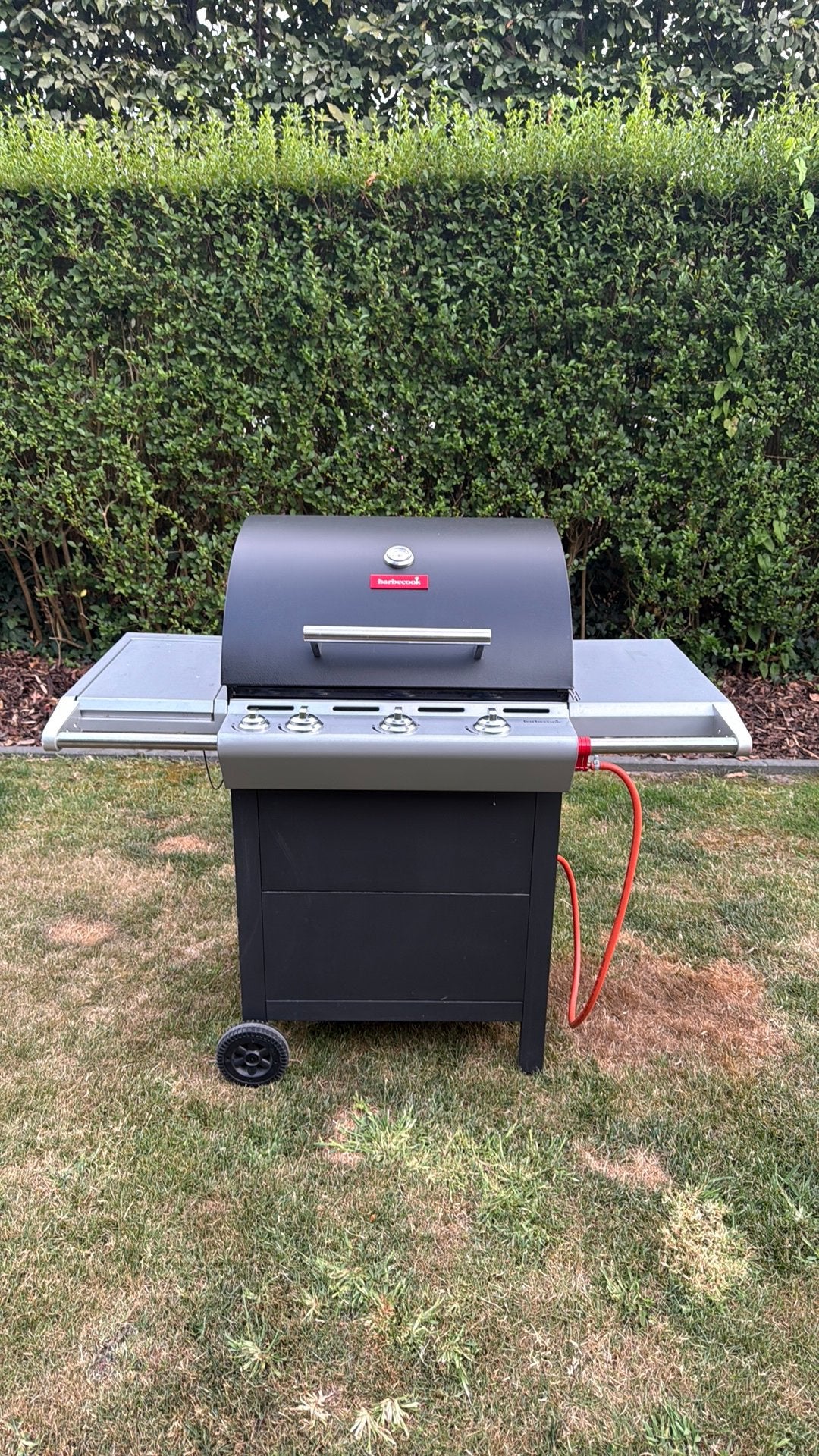 Barbecook gas bbq– 3 branders + zijbrander, Ophalen, Gebruikt