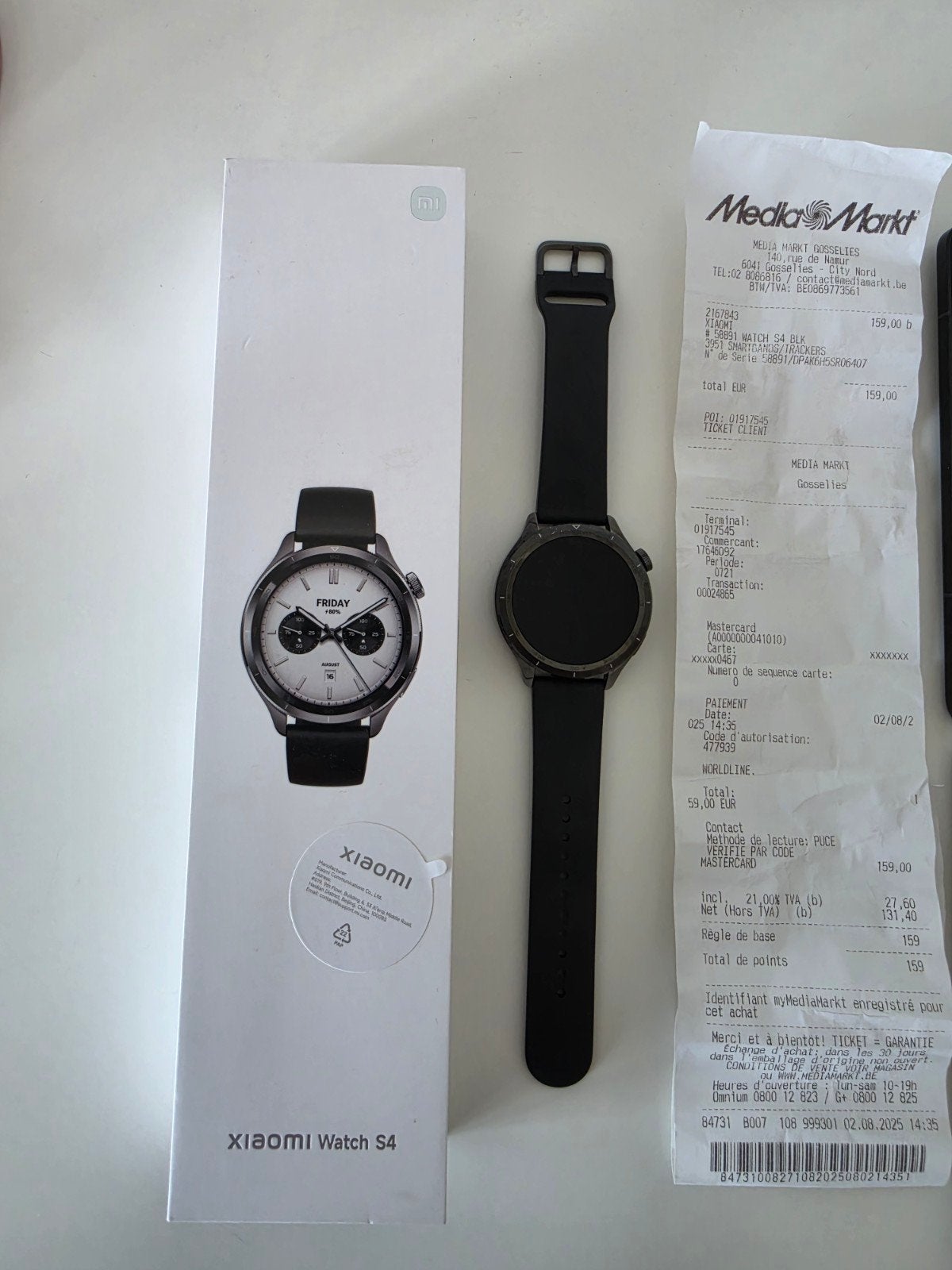 Xiaomi Watch S4 garantie, Handtassen en Accessoires, Smartwatches, Ophalen, Zo goed als nieuw