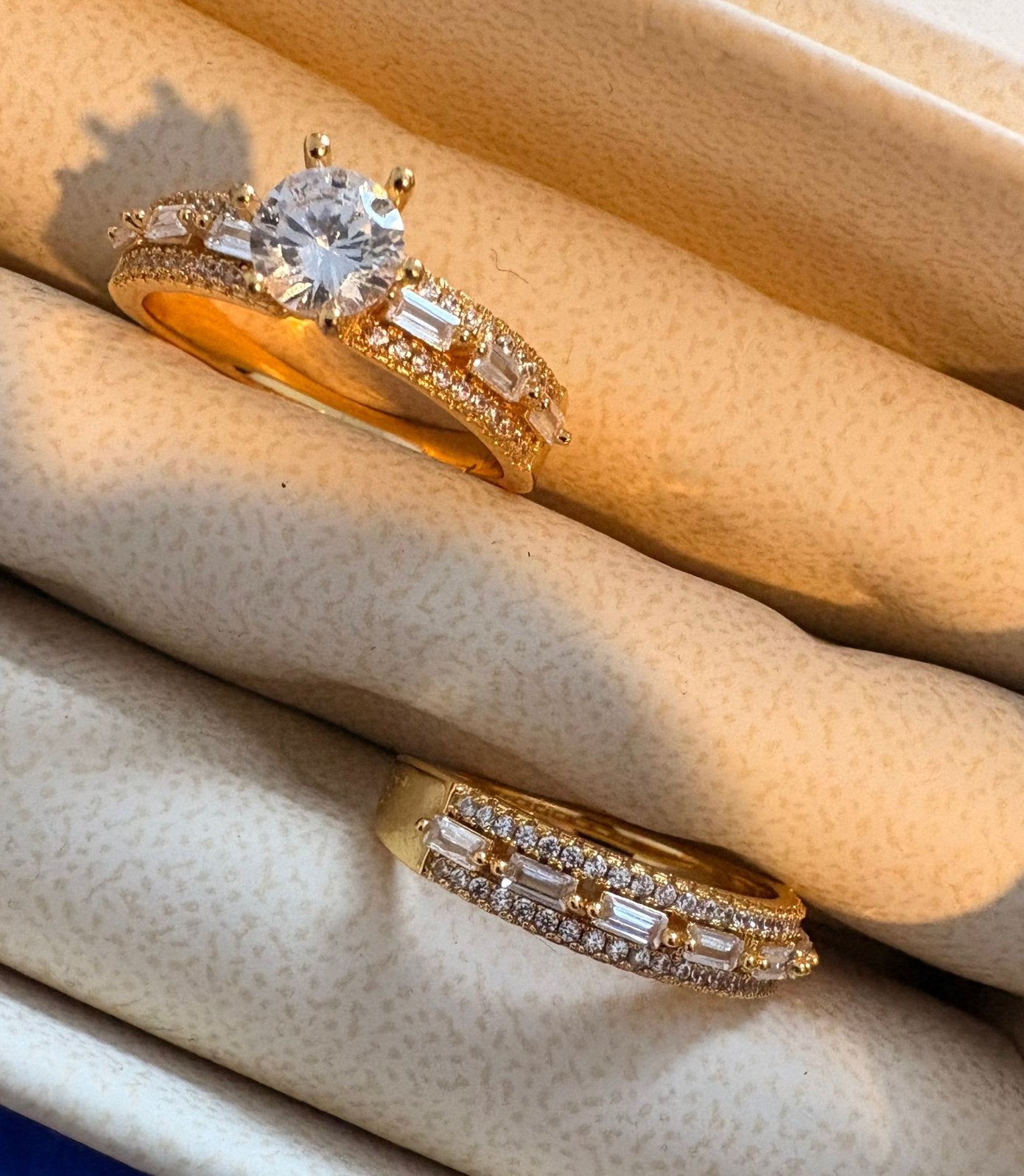 18K Gold Plated Damesring met Zirkonia (maten 52-60), Ophalen of Verzenden, Nieuw, Goud