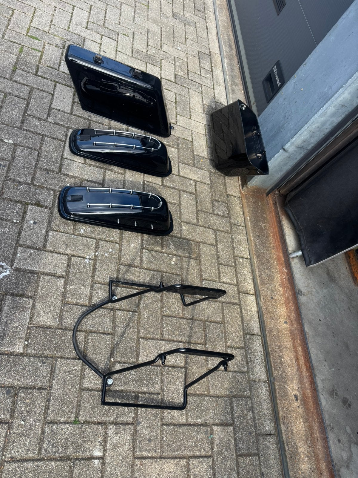 Shovelhead koffers en set wielen, Ophalen of Verzenden