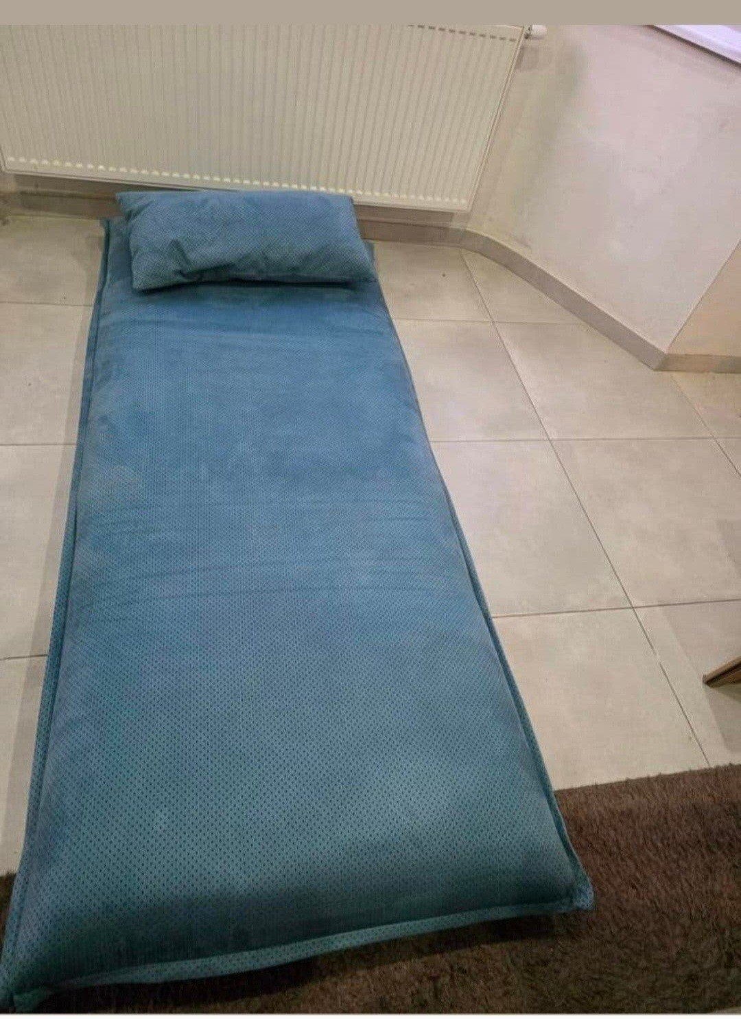 lit d'appoint (lit pliant), 90 cm, Tissu, Enlèvement, Bleu