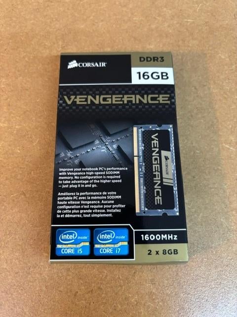 Corsair Vengeance DDR3 16 GB (2x8GB), Computers en Software, RAM geheugen, Ophalen, DDR3, Zo goed als nieuw, Laptop