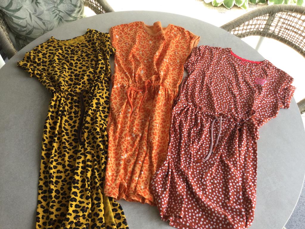 Kinderkleding 3 zomerkleedjes,  11-12jaar, 2€ per stuk, WE, Meisje, Nieuw, Ophalen of Verzenden