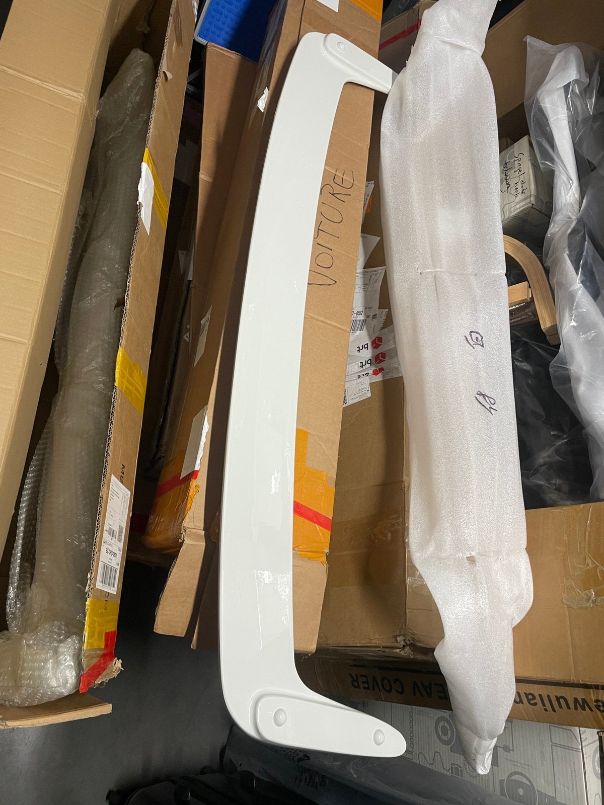 spoiler sedan wit gelakt tuning, Auto-onderdelen, Ophalen of Verzenden, Nieuw, Achter, Achterklep