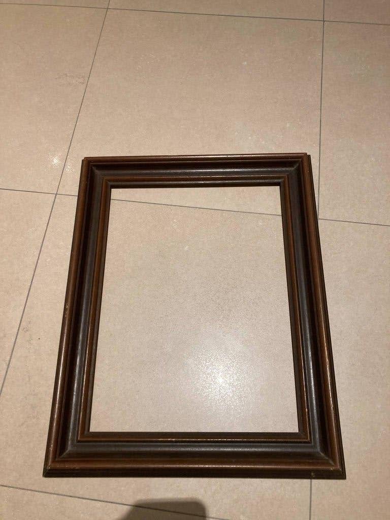 open houten lijst / kader, Ophalen, Gebruikt, Hout, Bruin