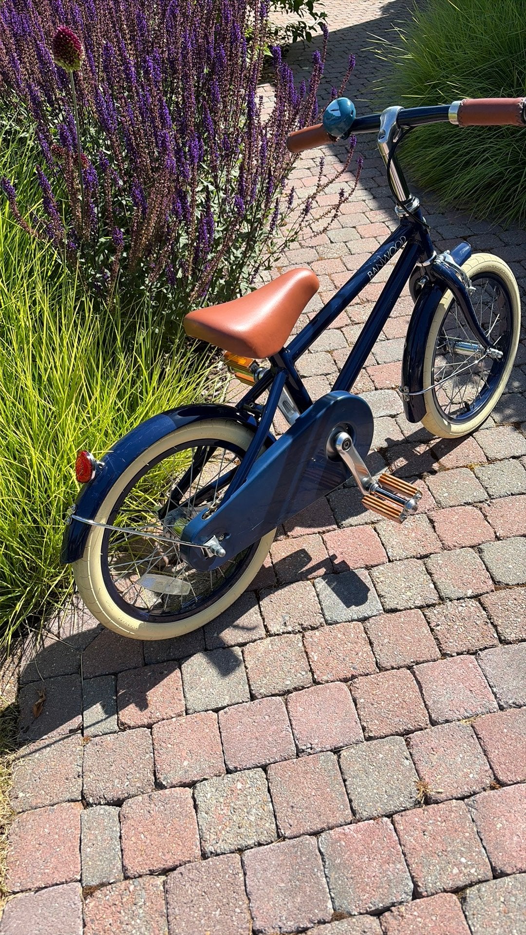 Kinderfiets  banwood;16 inch, 4 tot 6 jaar., Fietsen en Brommers, Ophalen, Zo goed als nieuw, Terugtraprem, 16 tot 20 inch