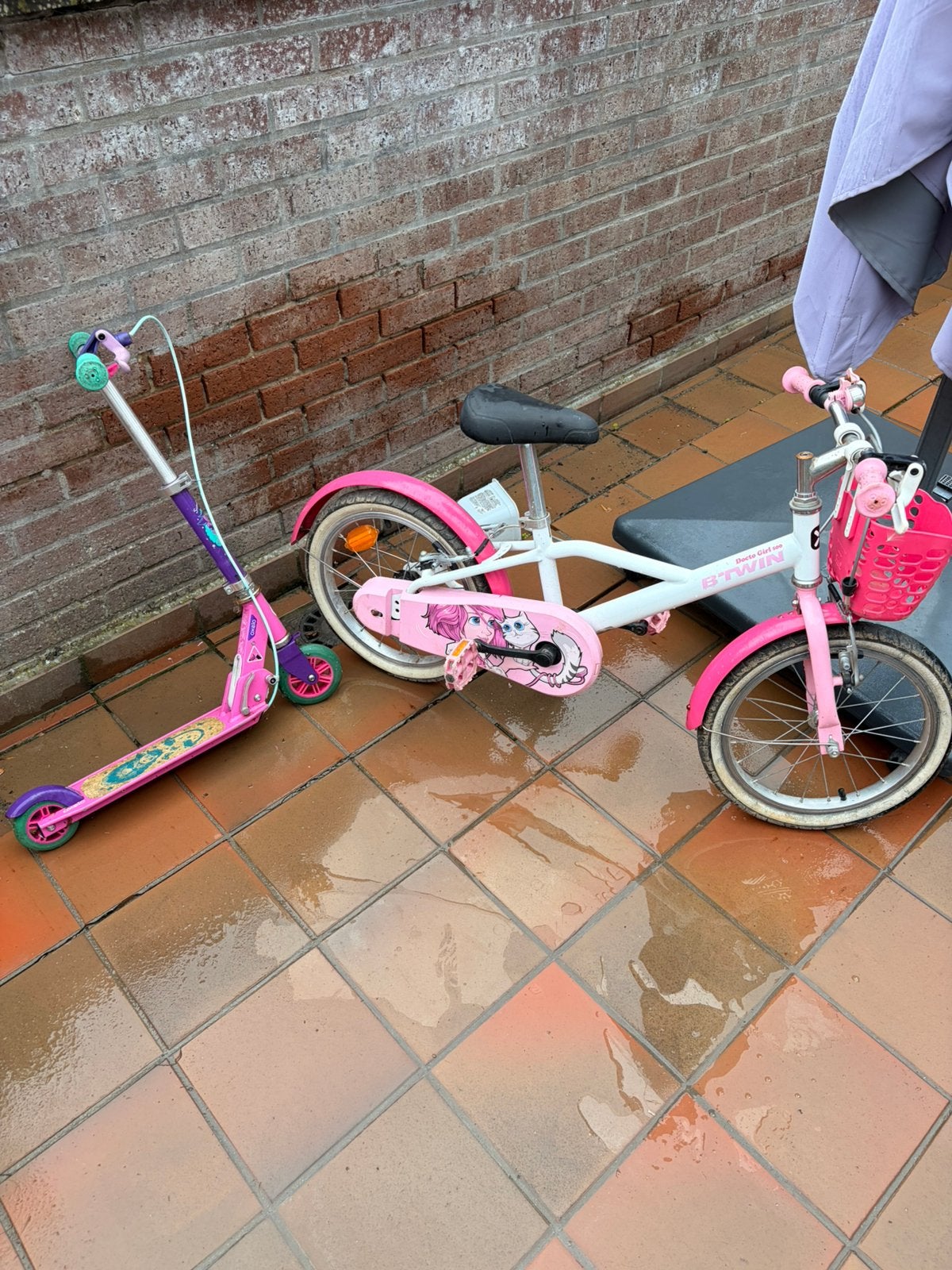 Velo et trottinette, Fietsen en Brommers, Fietsen | Meisjes, Ophalen, Gebruikt, 16 inch