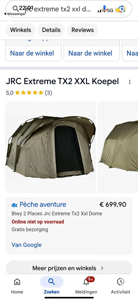 JRC Extreme TX2 - XXL Dome - Tent, Ophalen, Nieuw