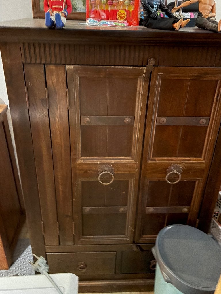 GRATIS AF TE HALEN: Robuuste houten TV-kast / Opbergkast, Enlèvement