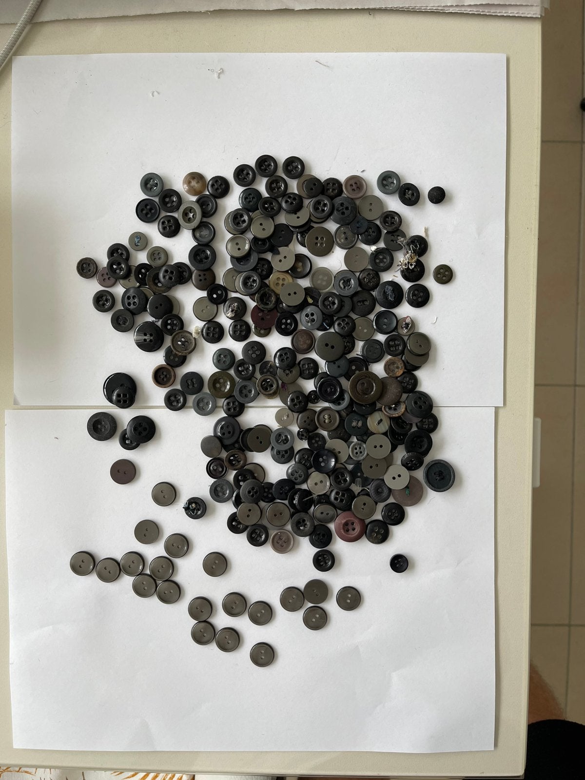 Uniek lot vintage fournituren – Grote mix zwarte & grijze, Enlèvement ou Envoi, Comme neuf