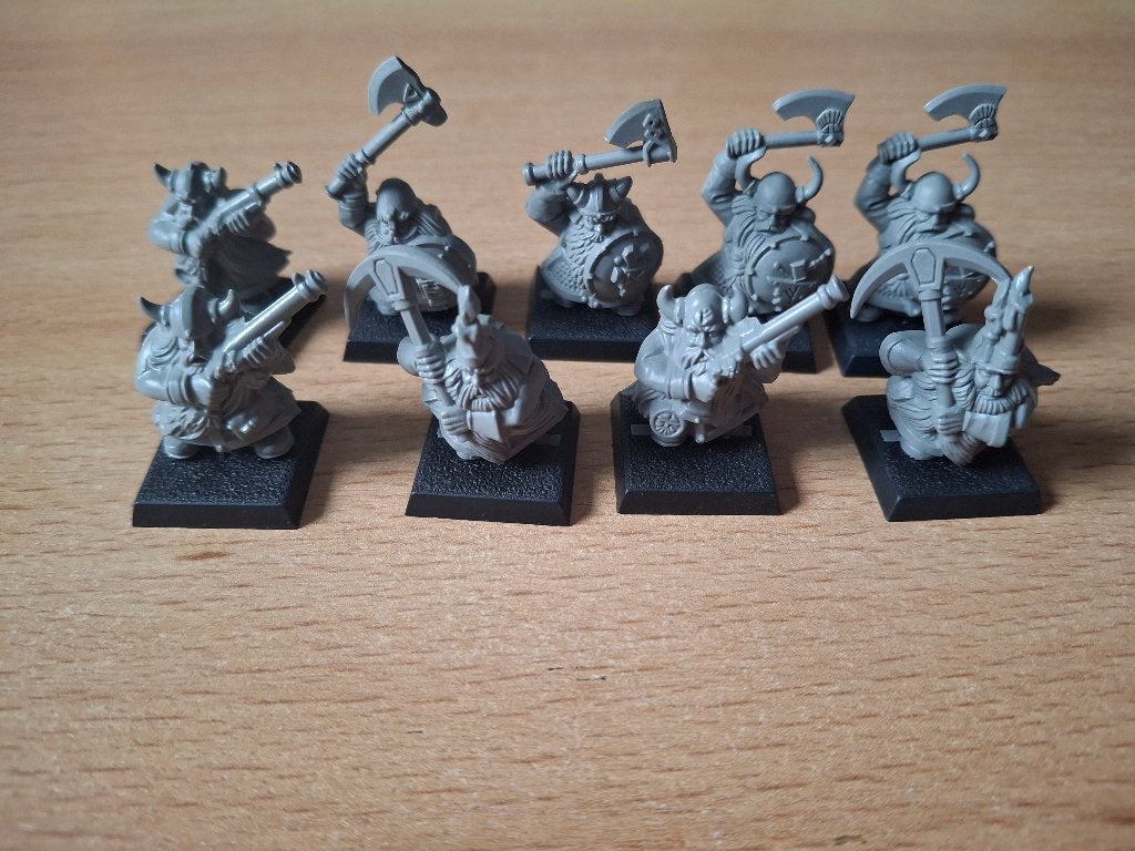 9 nains Col du Crâne GW, Ophalen, Gebruikt, Warhammer, Figuurtje(s)