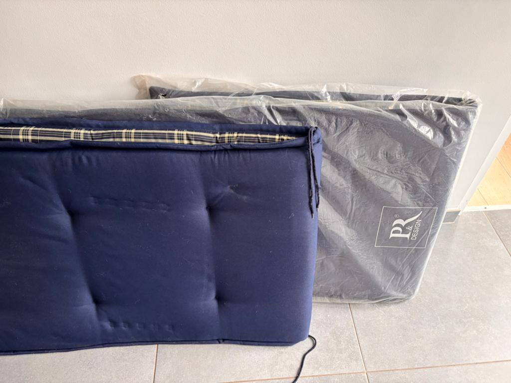 Lot de Coussins pour transat / bain de soleil – bleu marine, Enlèvement, Comme neuf