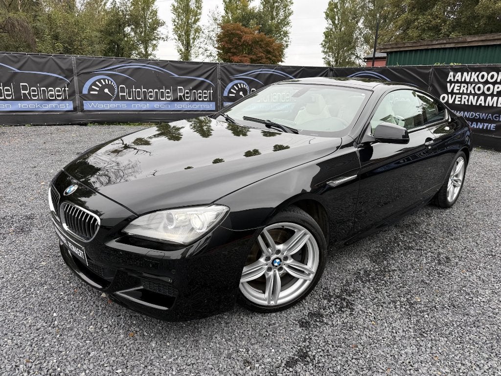 BMW 640i, 3.0i 320pk, 2011, 185.000km, M-Pakket, Full Option, Auto's, Beige, Wit, Leder, Bedrijf