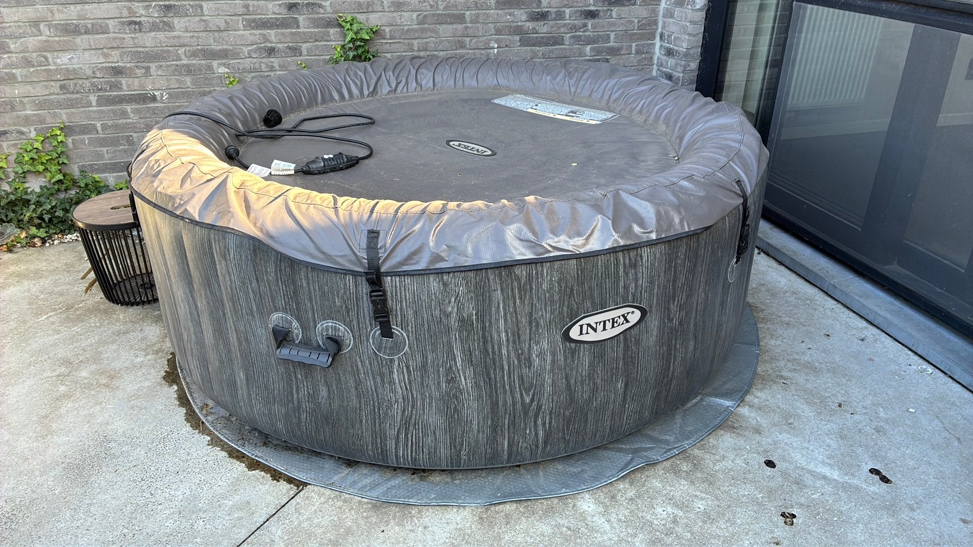 Intex Greywood 4 personen, Enlèvement, Utilisé, Tapis de sol, Gonflable