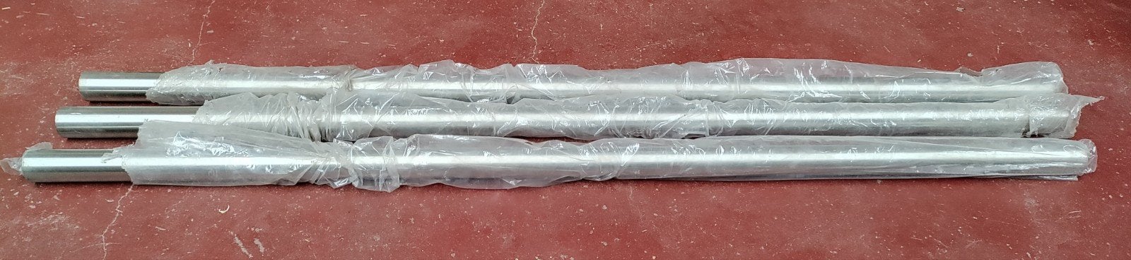 3 Inox RVS buizen diameter 80mm x 2mm geborsteld 2 m lengte, Doe-het-zelf en Bouw, Ophalen, Inox