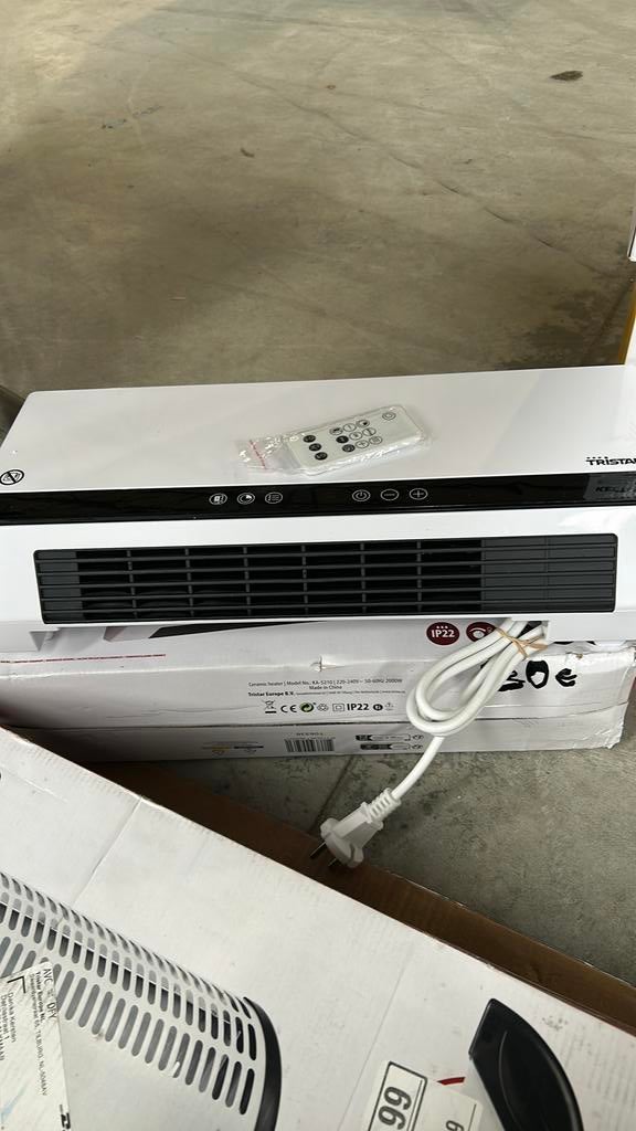 Wandventilator Tristar KA-5210, Ophalen of Verzenden, Zo goed als nieuw, Afstandsbediening