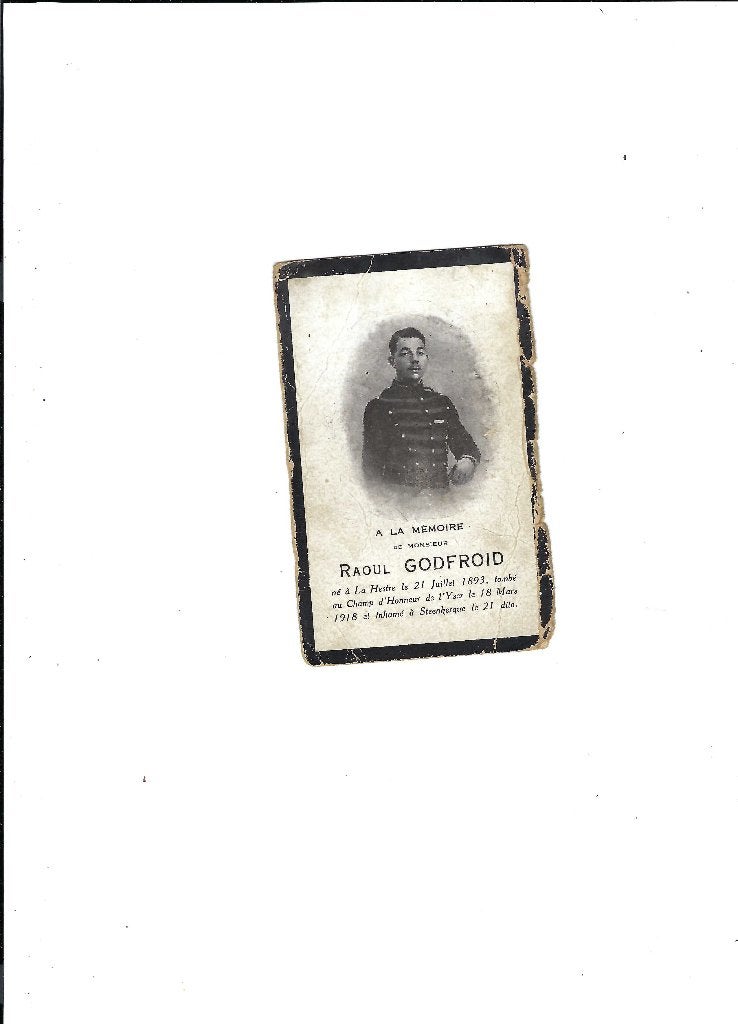 Souvenir de décès, Enlèvement ou Envoi
