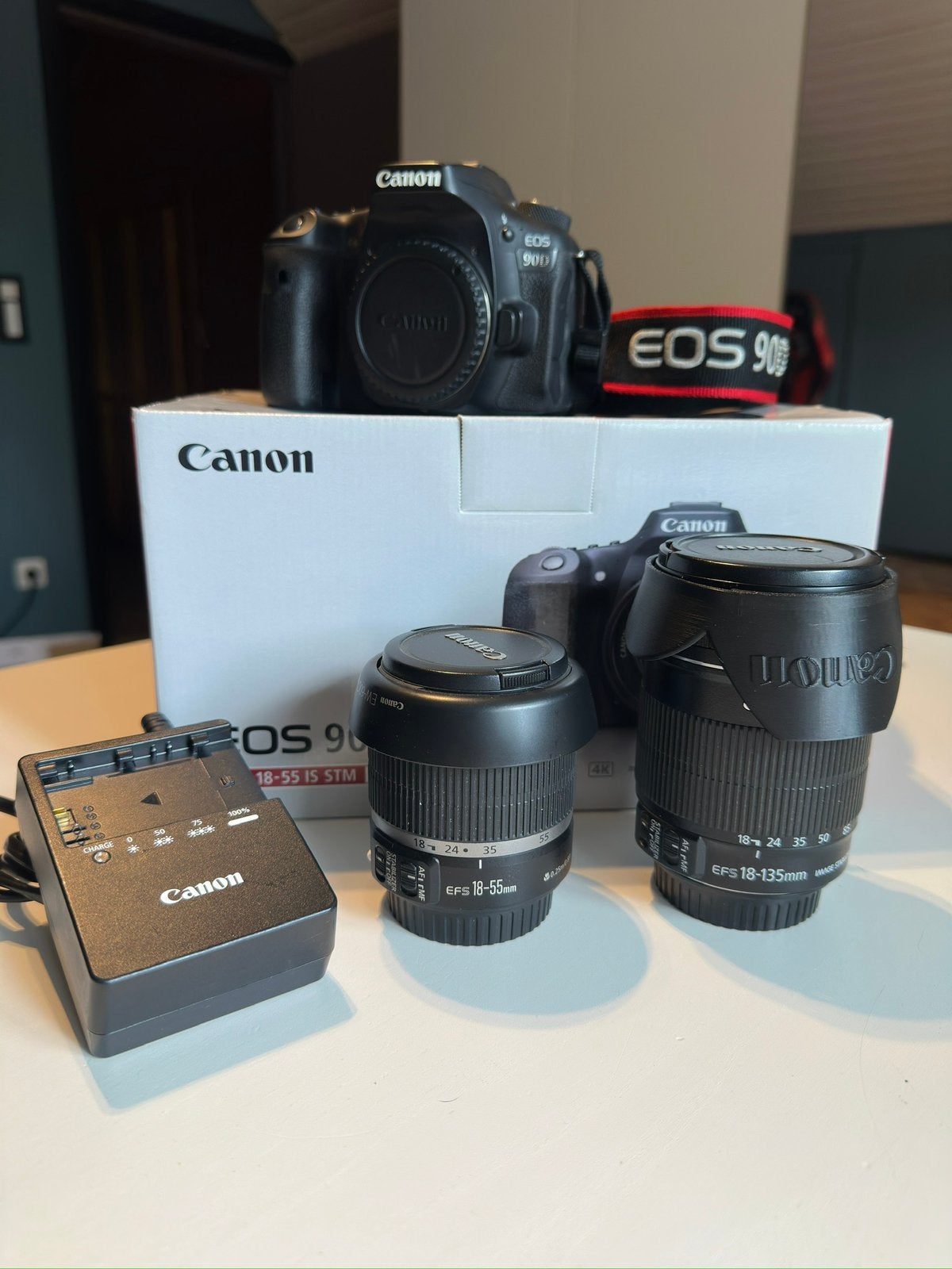 Canon 90D met 2 lenzen, Audio, Tv en Foto, Fotocamera's Digitaal, Zo goed als nieuw, Canon, Ophalen