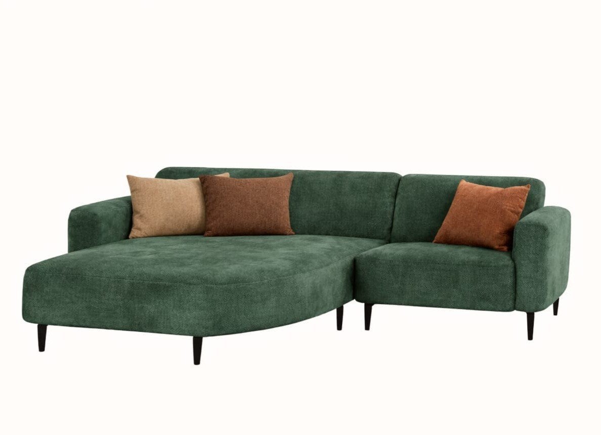 3-zitsbank met brede chaise longue - NIEUW  - Zetel uit weba, Huis en Inrichting, Zetels | Zetels, Stof, Ophalen