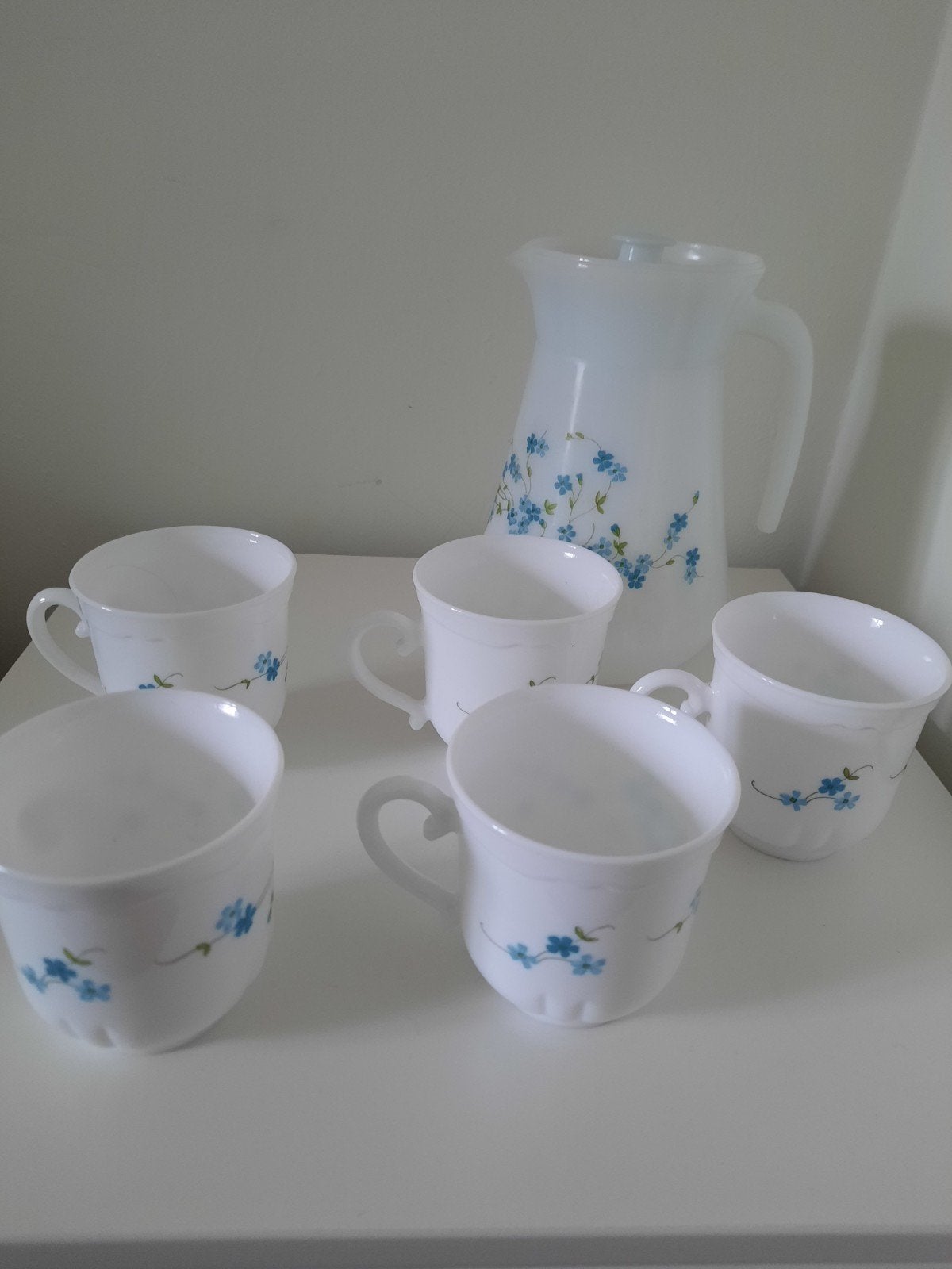 Kan met deksel en koffietasjes Arcopal Veronica, Ophalen of Verzenden