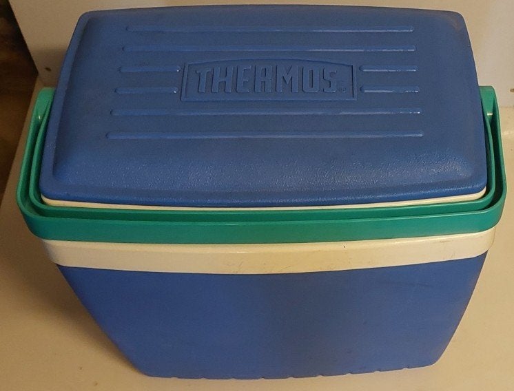 Thermos Koelbox Vintage – Rare to find (1986) – Nieuwstaat, Ophalen, Zo goed als nieuw, Koelbox, Koelelement