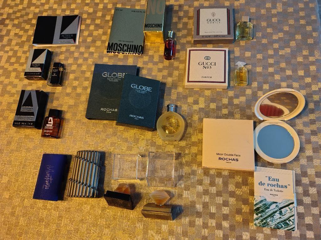 Miniatuur parfum flesjes allerlei, Verzamelen, Ophalen, Zo goed als nieuw, Miniatuur, Gevuld