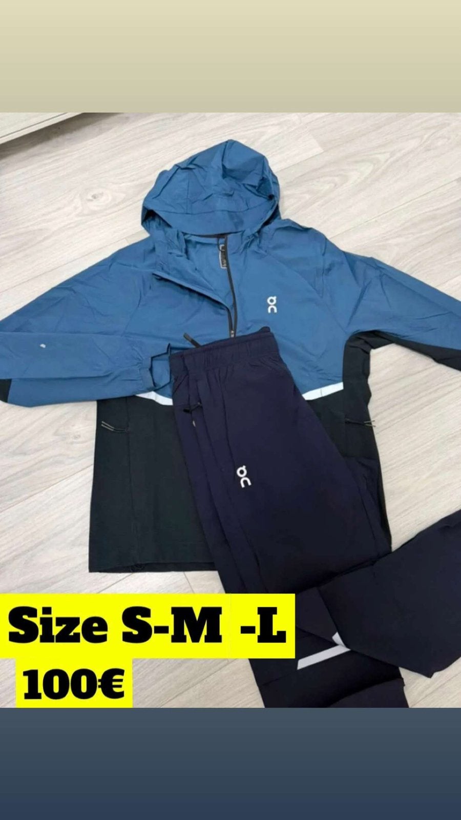 Oncloud traningspak size S-M-L, Enlèvement, Comme neuf