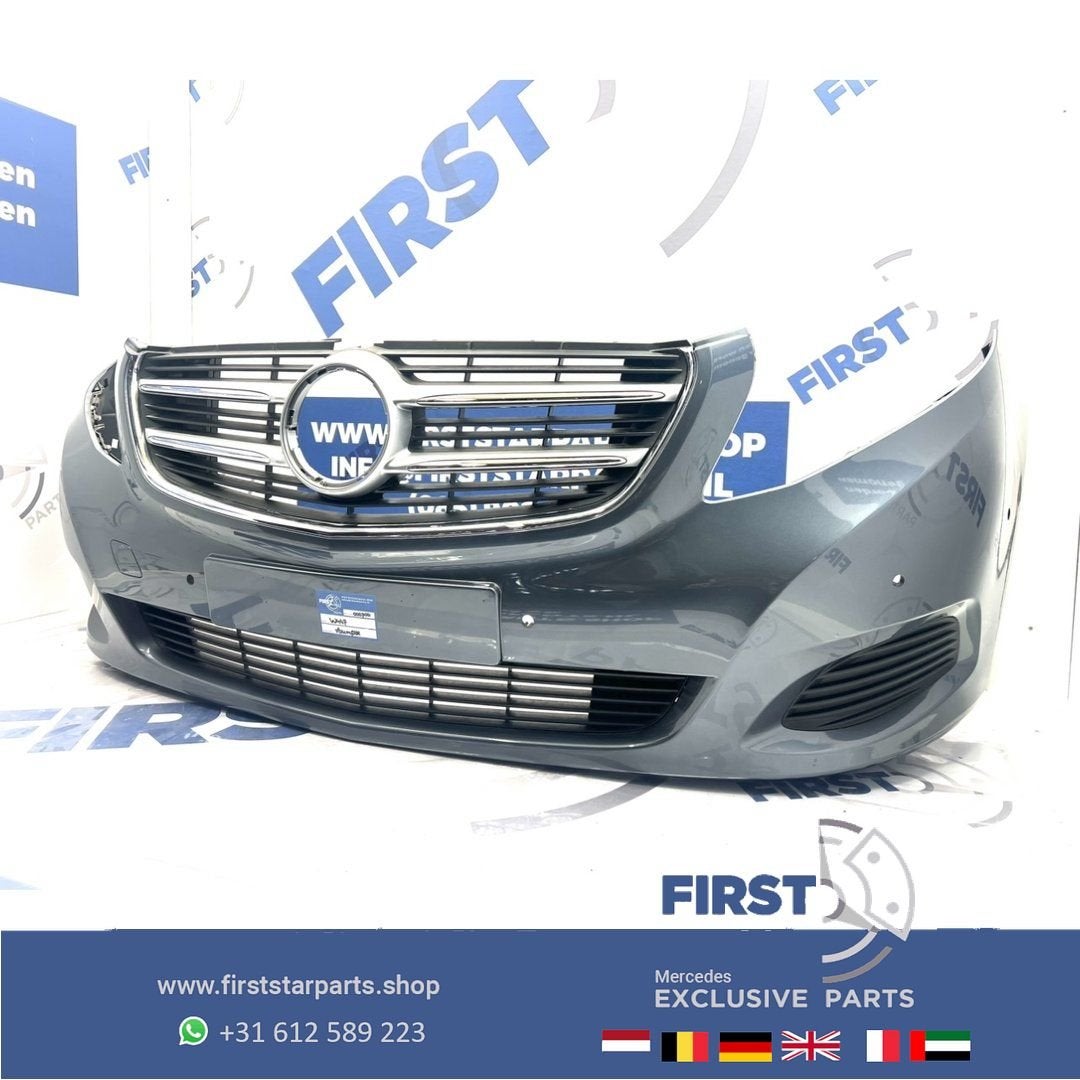 W447 BUMPER Mercedes V KLASSE / VITO VOORBUMPER COMPLEET ZWA, Auto-onderdelen, Gebruikt, -, Voor, Ophalen of Verzenden