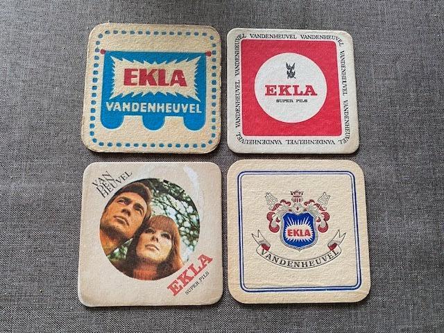 4 sous-bocks bière  "EKLA  Vandenheuvel ", Enlèvement ou Envoi, Utilisé, Sous-bock