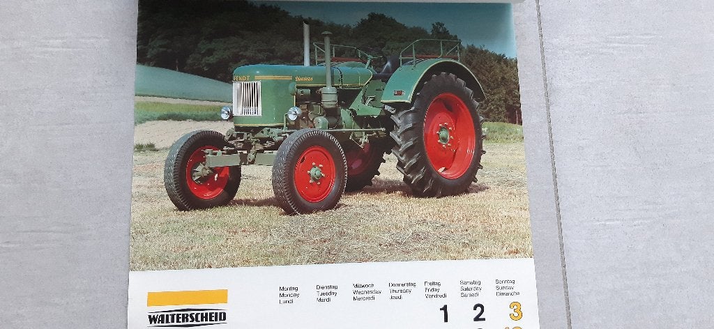 calendrier des tracteurs Walterscheid 1991 mensuel, Enlèvement ou Envoi, Calendrier mensuel, Comme neuf