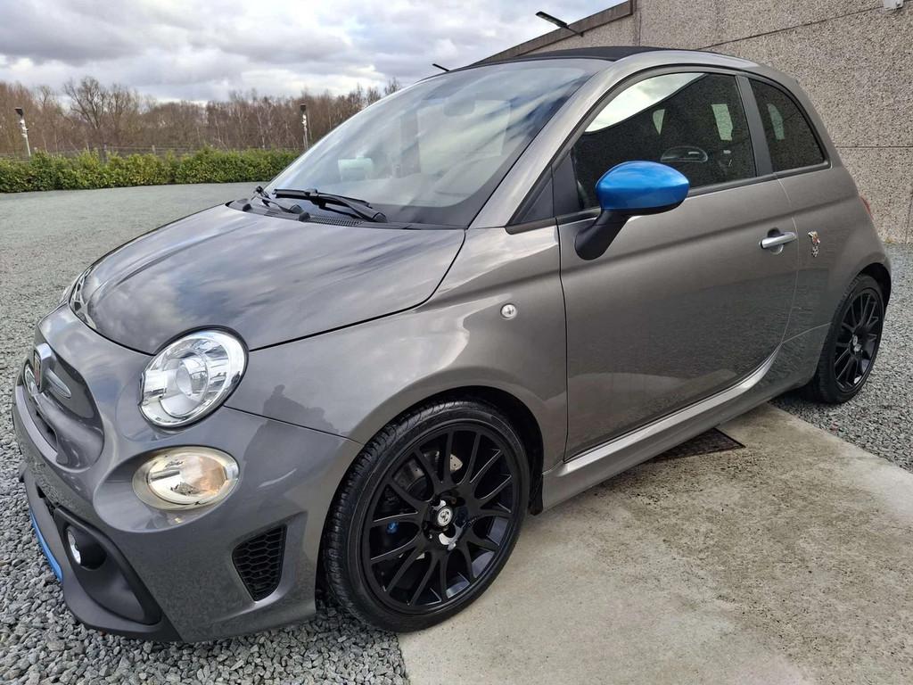 Abarth 595 Pista 1.4 cabriolet (bj 2022, automaat), Auto's, Automaat, 4 zetels, Stof, Gebruikt