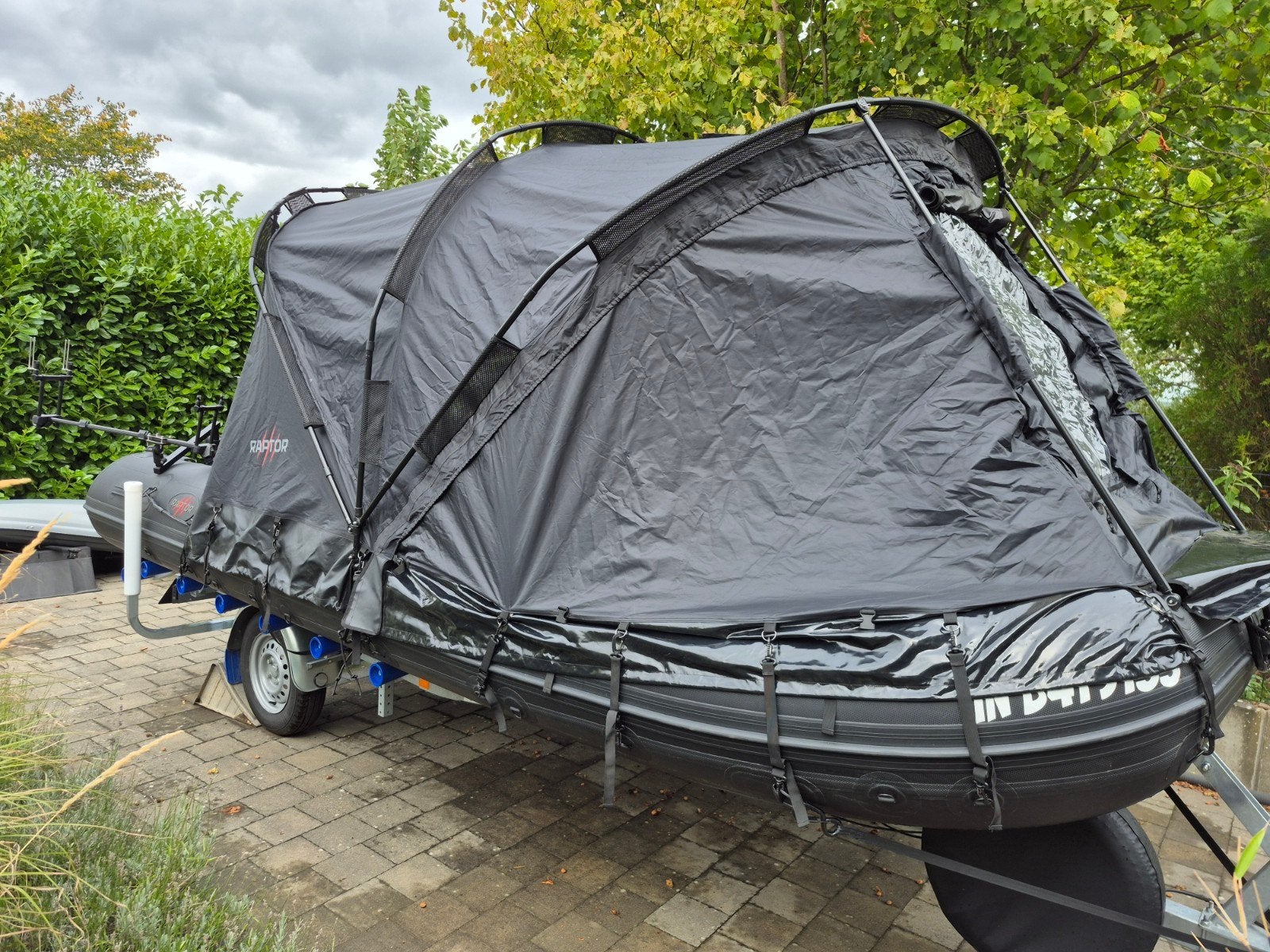 ensemble Complet bateau remorque raptor 470 Xtrem, Sports nautiques & Bateaux, Enlèvement, Ensemble complet