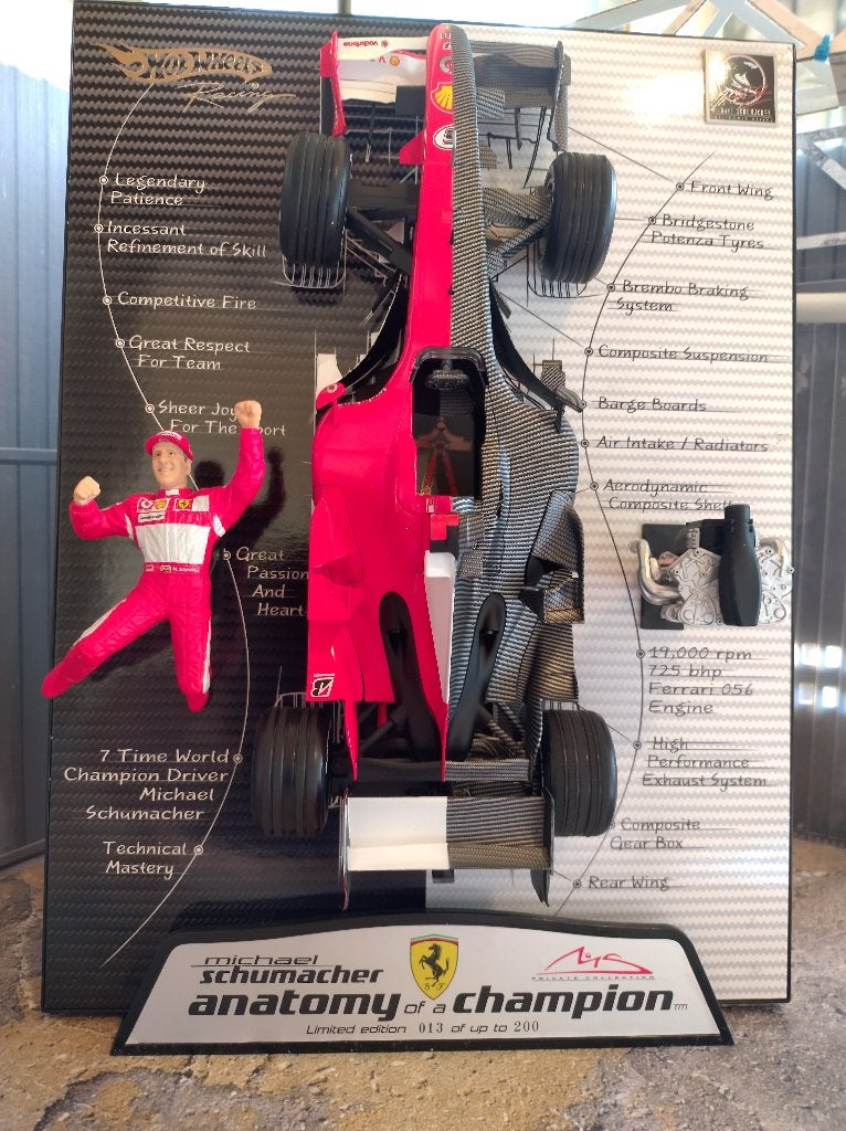 Ferrari 248 F1 Michael Schumacher. Hot Wheels 1:18., Ophalen of Verzenden, Zo goed als nieuw, Auto, Hot Wheels
