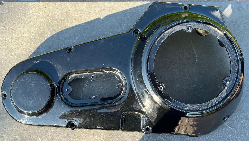 Harley primaire deksel zwart glans voor shovel en early-EVO, Ophalen